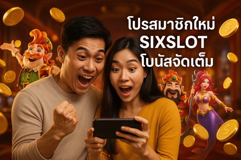 โปรสมาชิกใหม่ SIXSLOT โบนัสจัดเต็ม