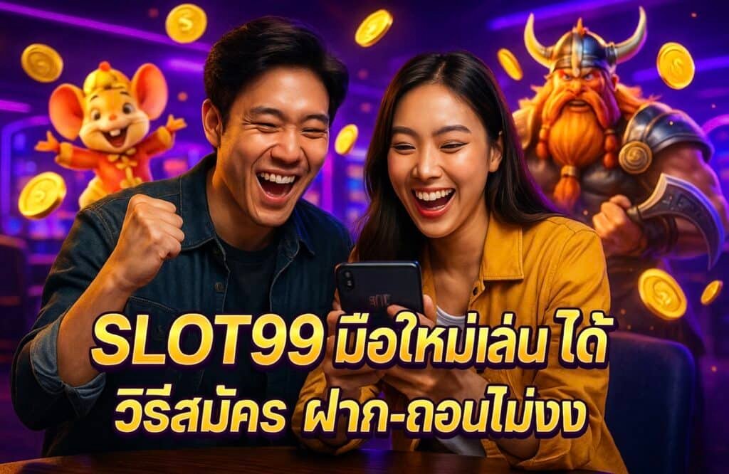 SLOT99 มือใหม่เล่นได้ วิธีสมัคร ฝาก-ถอนไม่งง